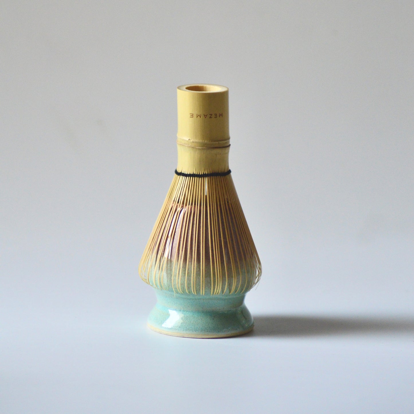 Sunset Glow Chawan and Chasen Holder Set