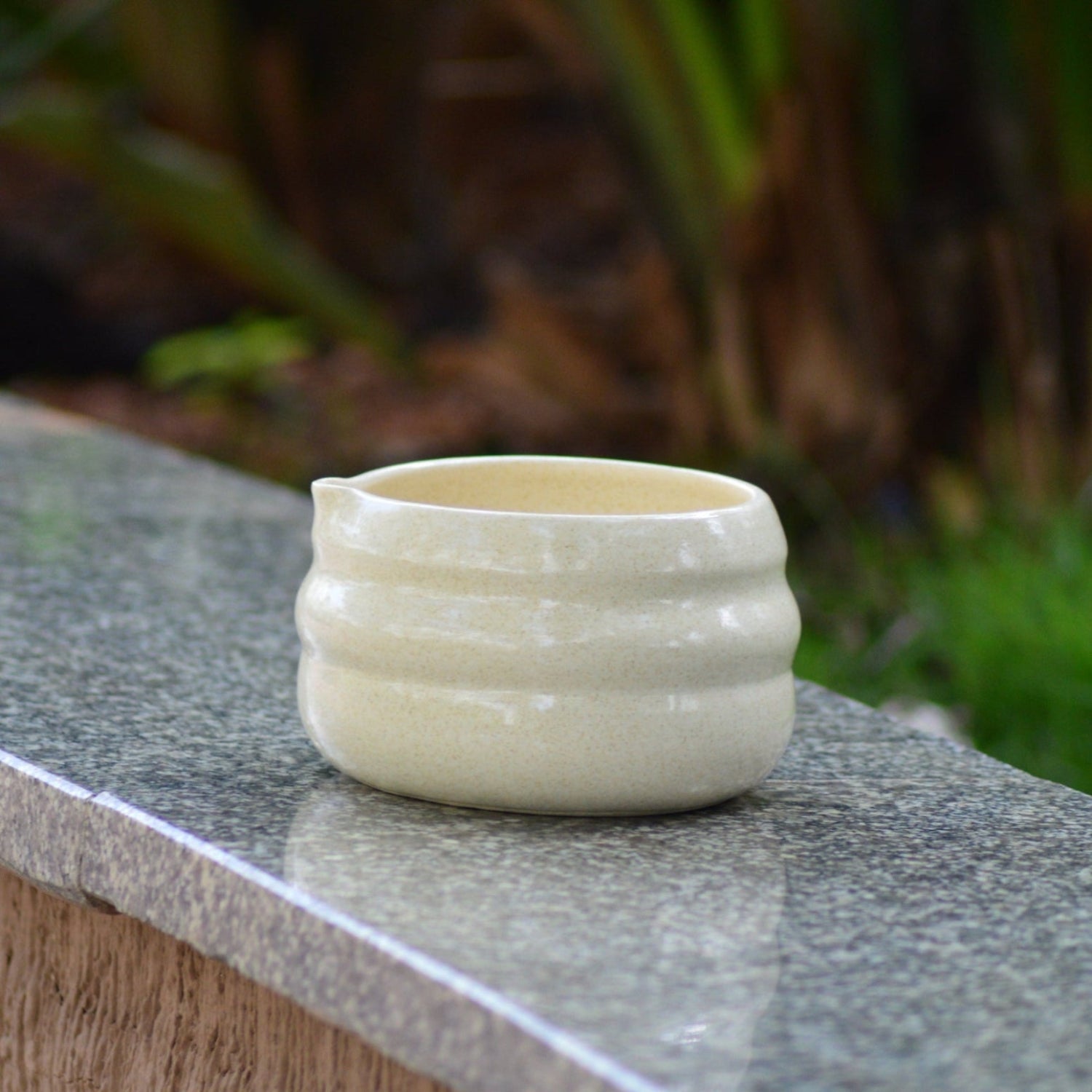 White Wave Matcha Bowl