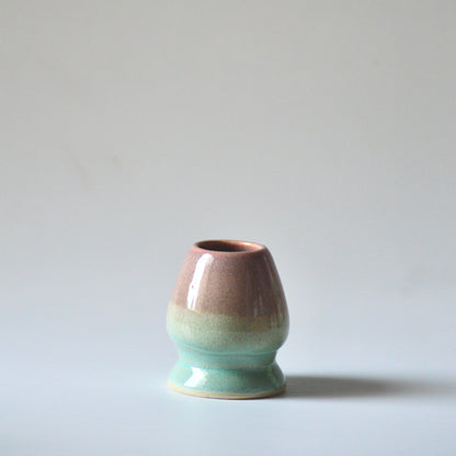 Sunset Glow Chawan and Chasen Holder Set