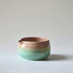 Sunset Glow Chawan and Chasen Holder Set